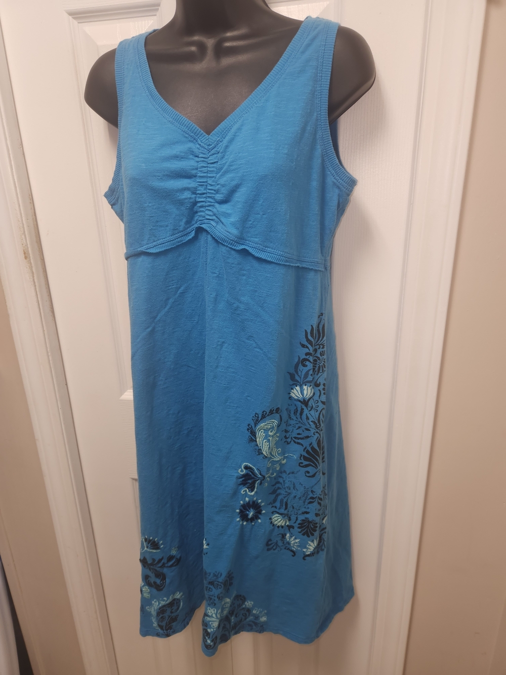 🍉Aventura Turquoise V-Neck Dress